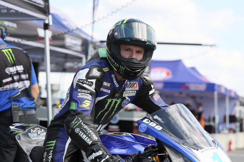 Gerloff on his old ride. Image credit: MotoAmerica/Brian J. Nelson